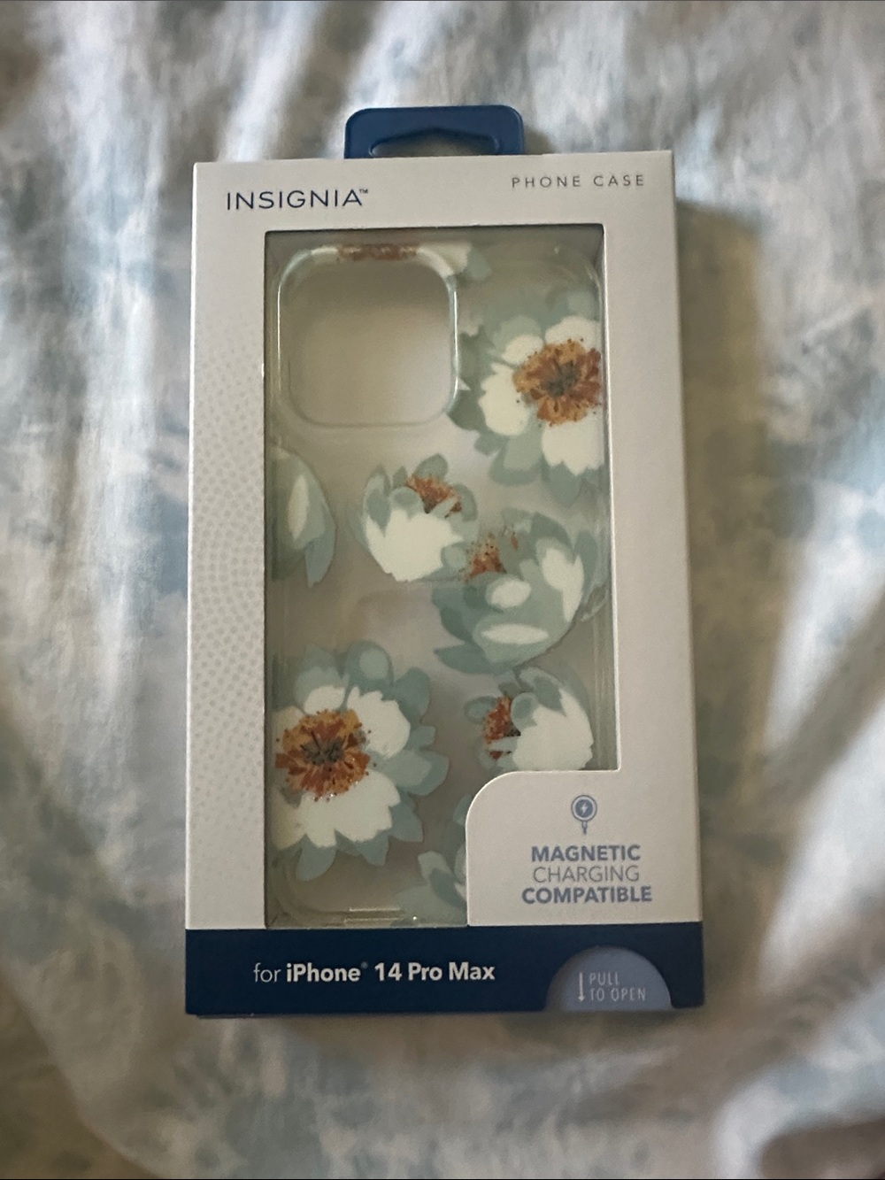 Insignia Floral Protective Case for iPhone 14 Pro Max — Sage & White